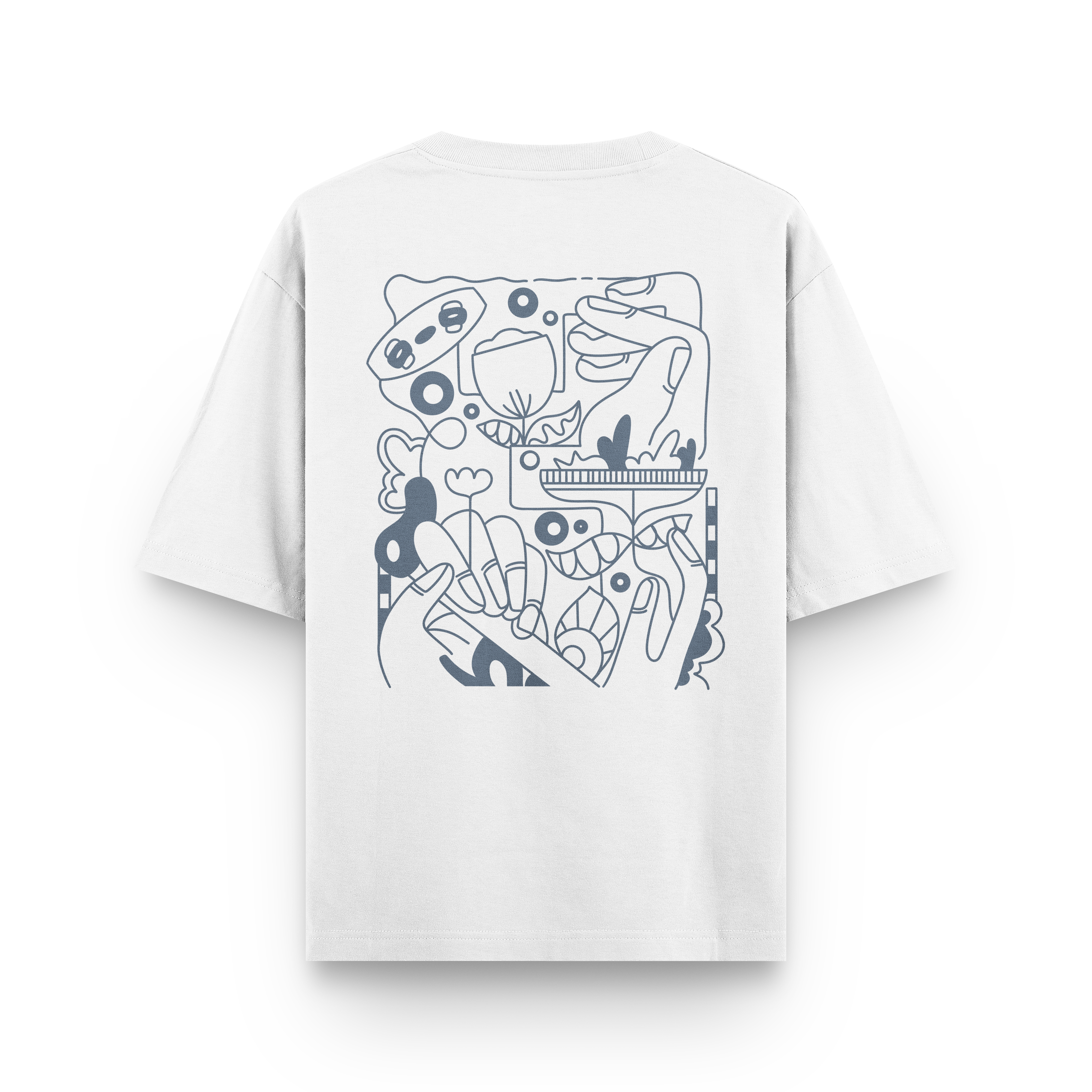 Kite Line Art T-Shirt Oversized