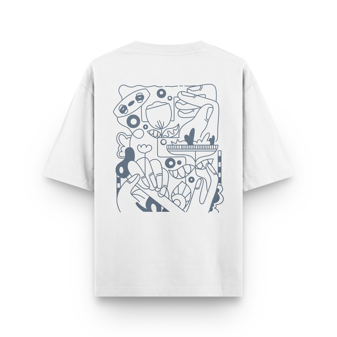 Kite Line Art T-Shirt Oversized