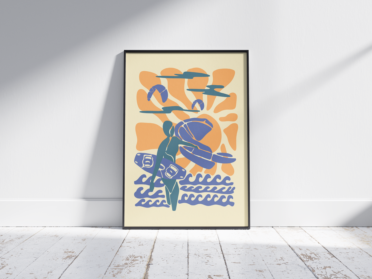 CLOUDY SUNSET POSTER