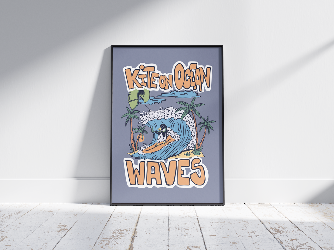 OCEAN WAVES POSTER