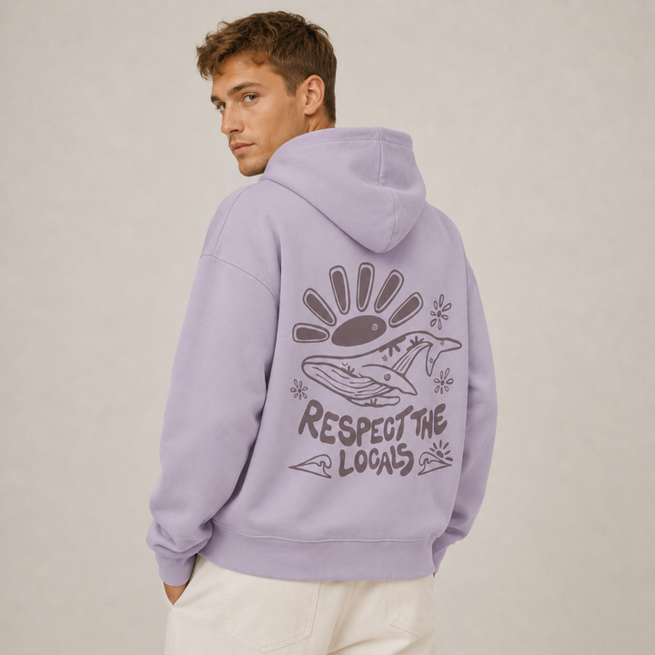 Respect The Locals Hoodie Oversized