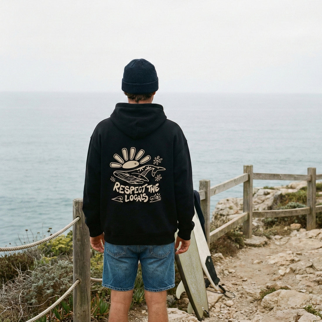 RESPECT THE LOCALS HOODIE OVERSIZED