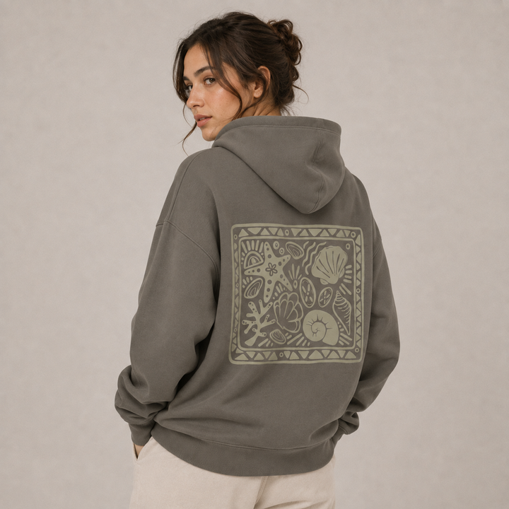 Seashell Party Hoodie Oversized