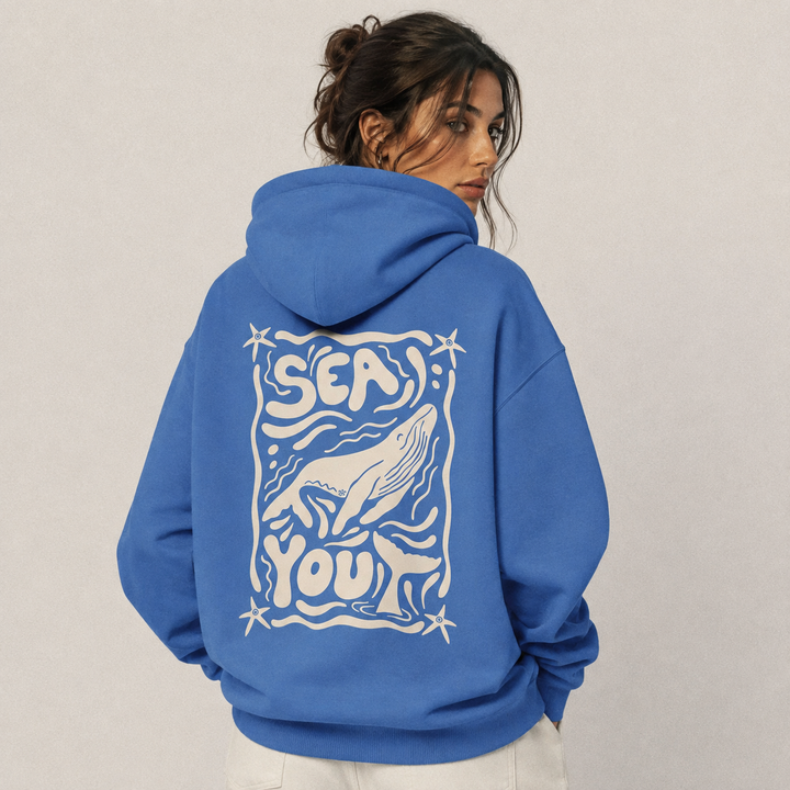 Sea You Hoodie Oversized