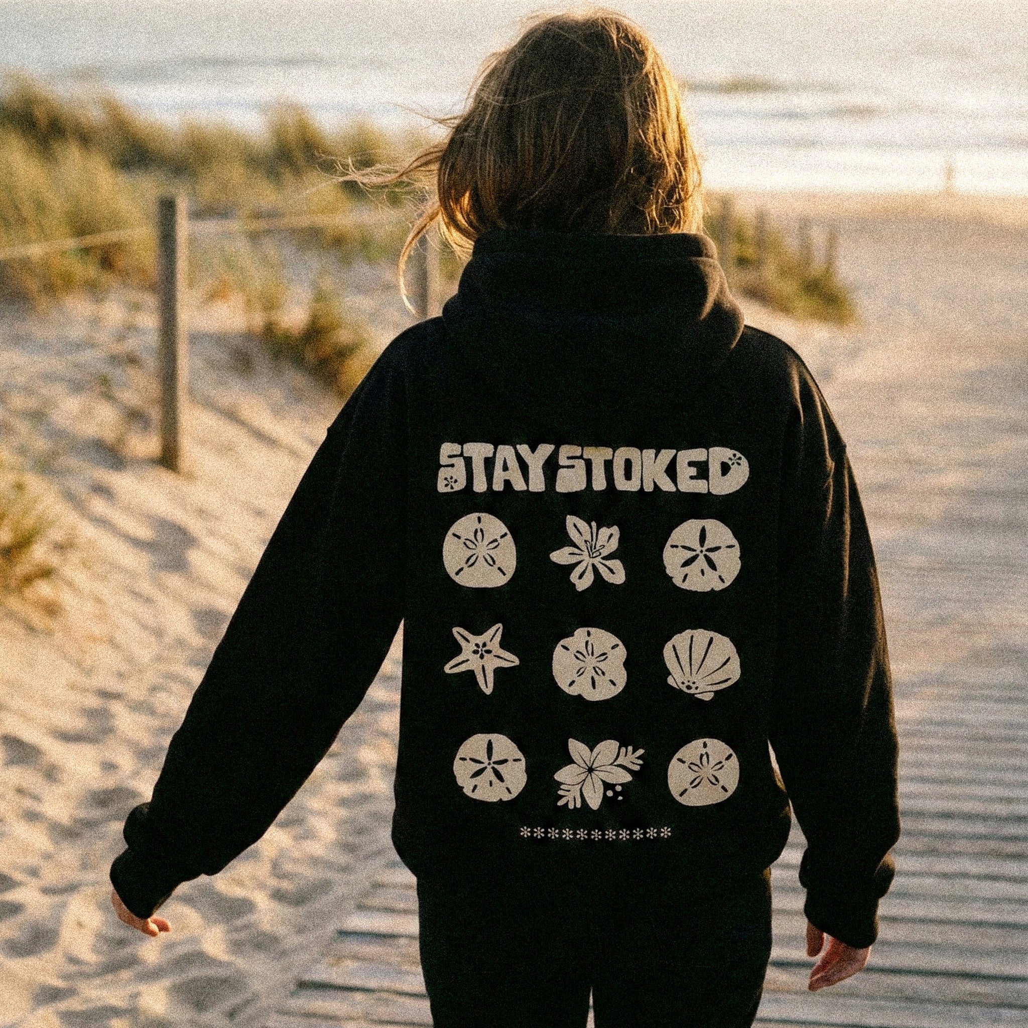STAY STOKED HOODIE OVERSIZED