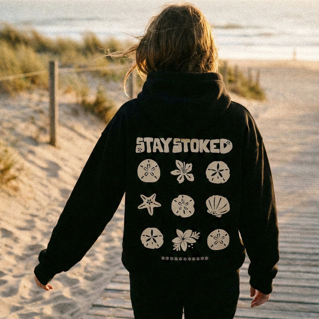 STAY STOKED HOODIE OVERSIZED