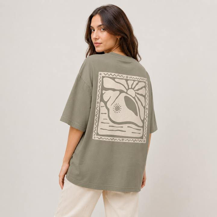 Sunny Seashell T-Shirt Oversized