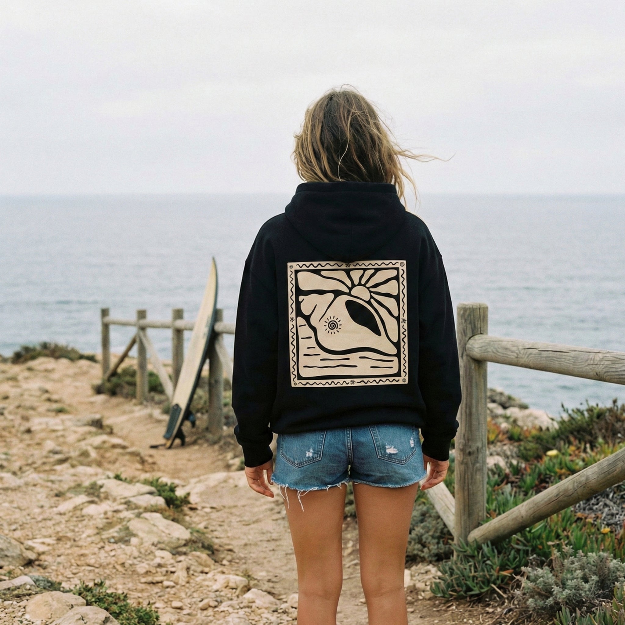 SUNNY SEASHELL HOODIE OVERSIZED
