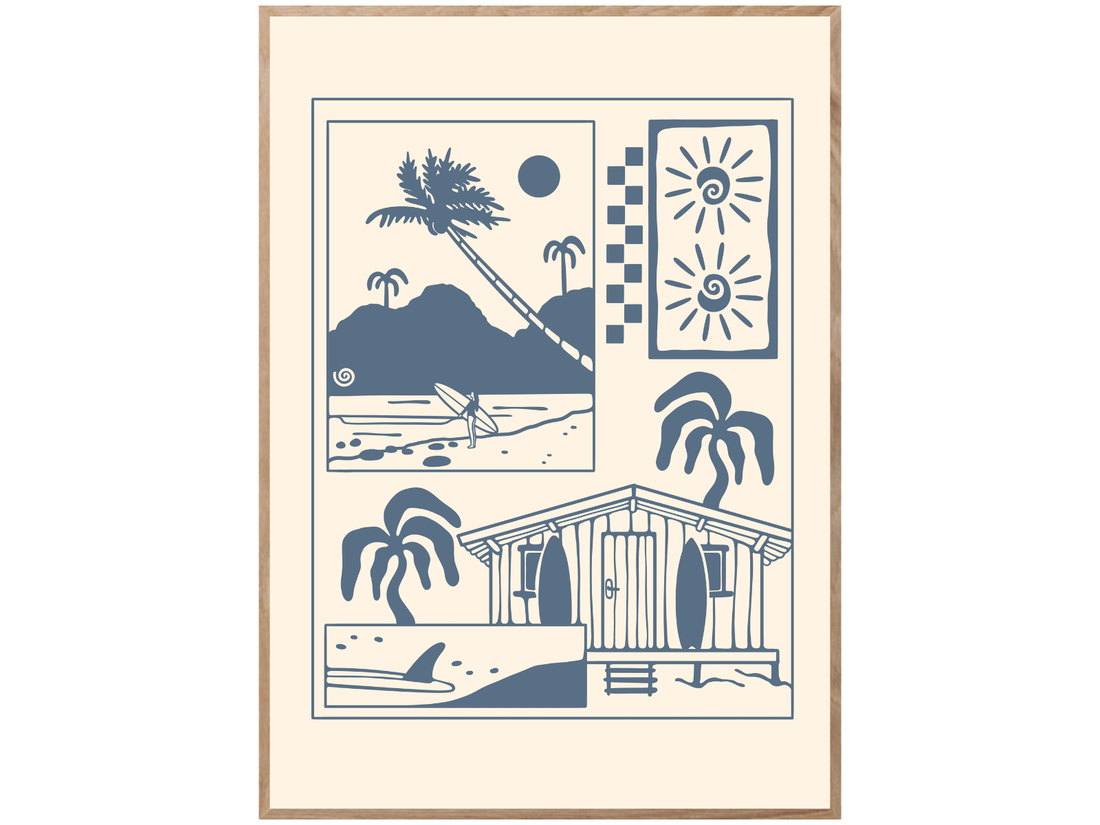 SURF SHACK POSTER