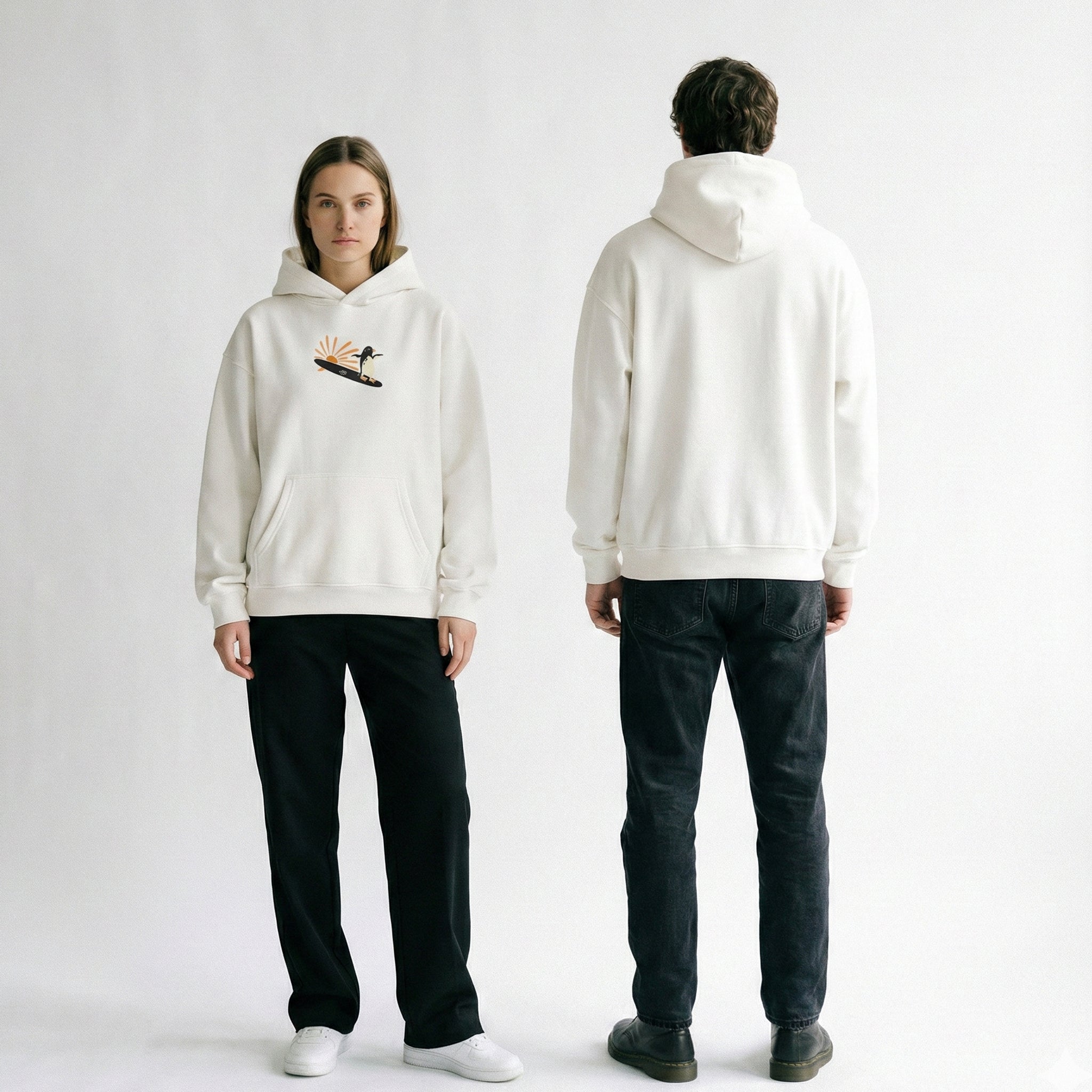 SURF AND SUN PINGUIN HOODIE OVERSIZED