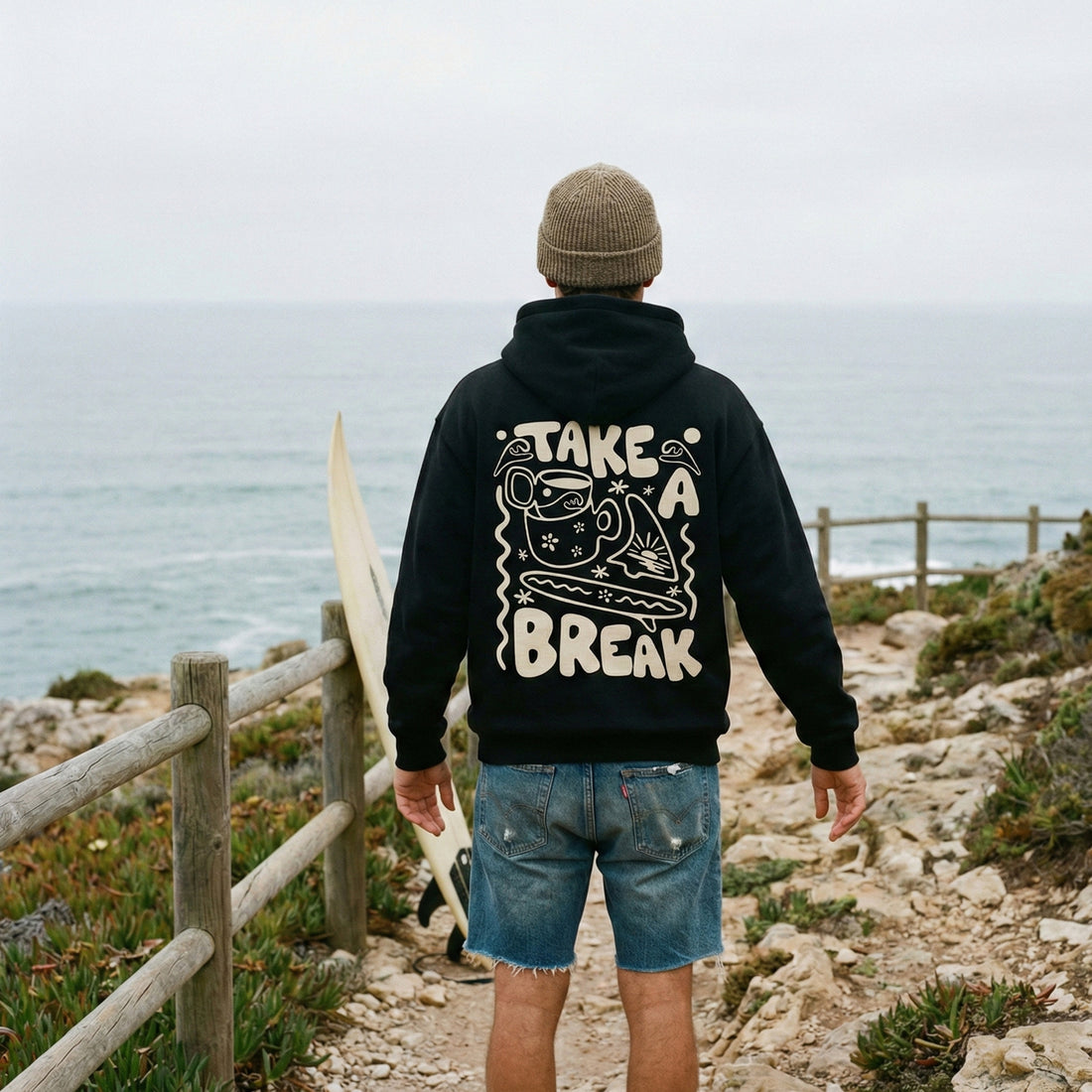TAKE A BREAK HOODIE OVERSIZED