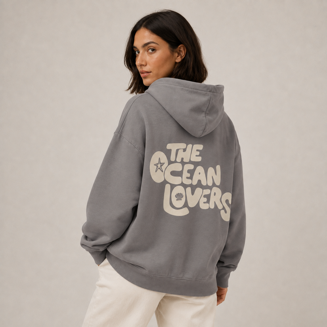 Ocean Lovers Hoodie Oversized