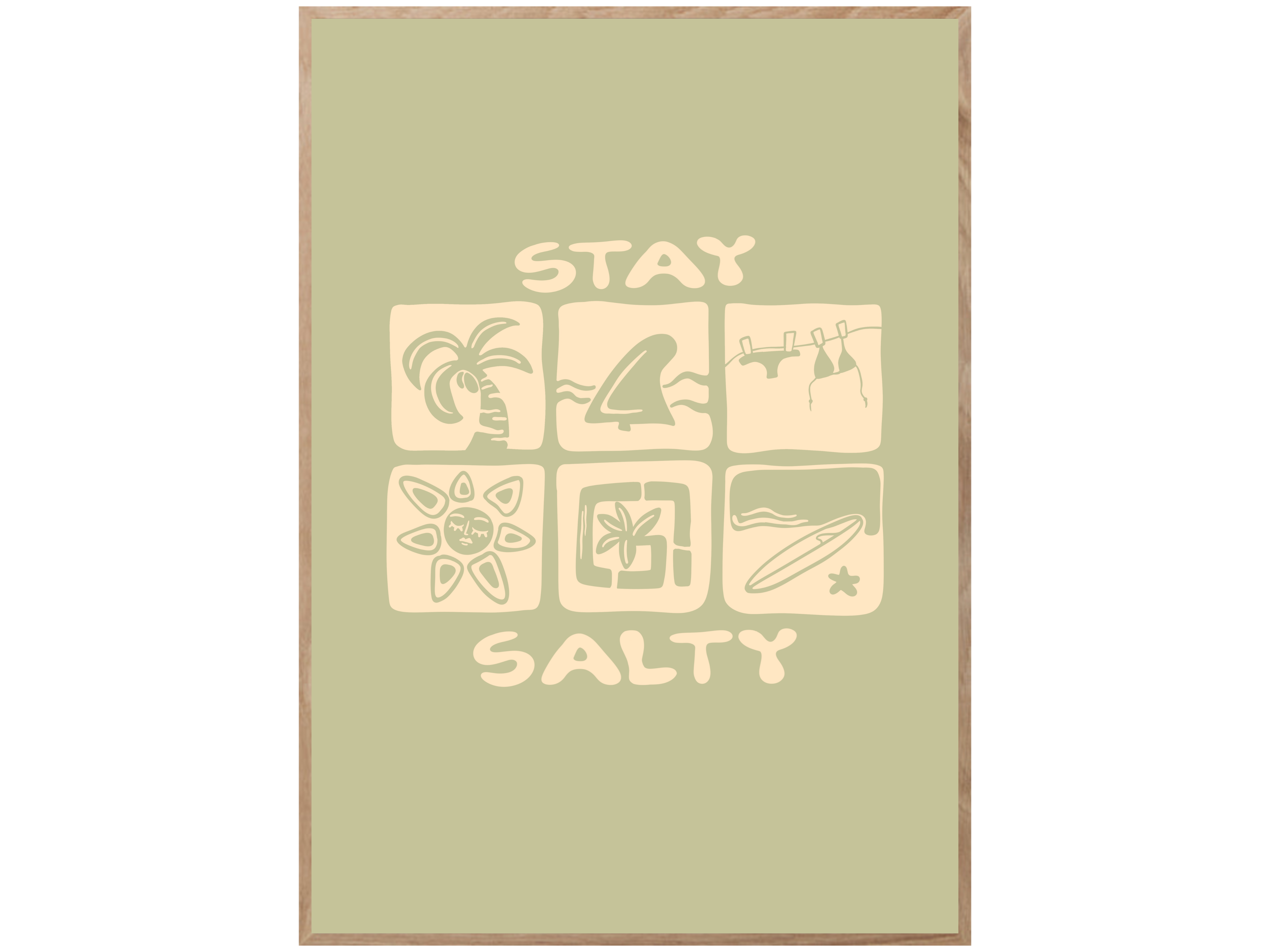 STAY SALTY ICONS POSTER