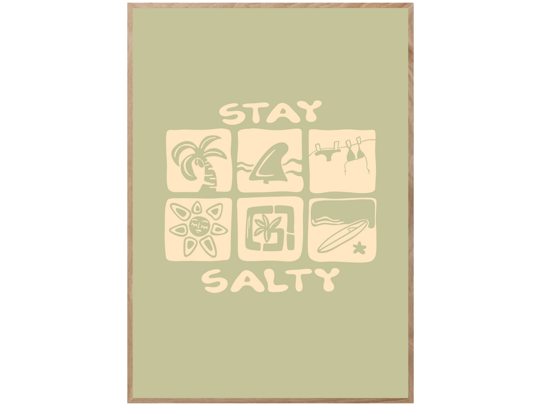 STAY SALTY ICONS POSTER