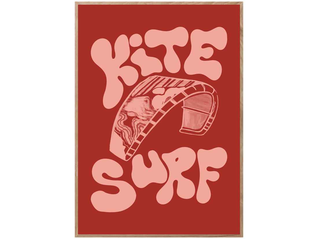 RED KITE SURF POSTER - mijosurf
