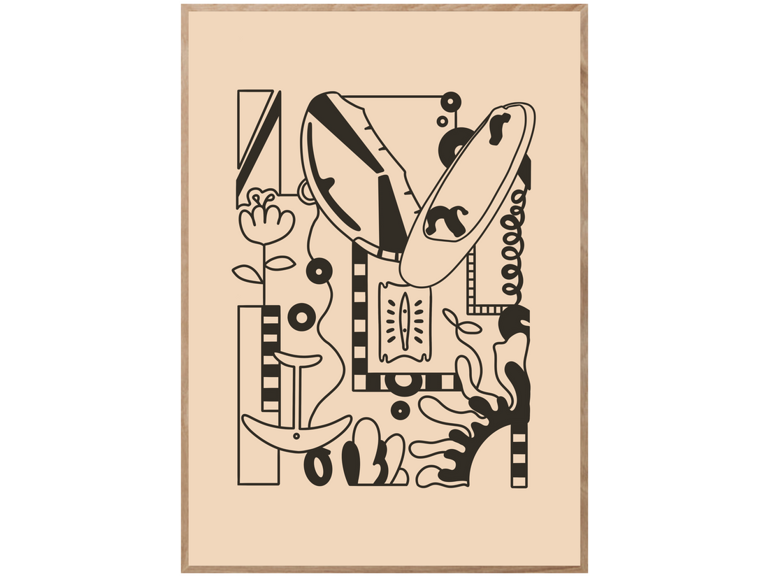 WING LINE ART POSTER