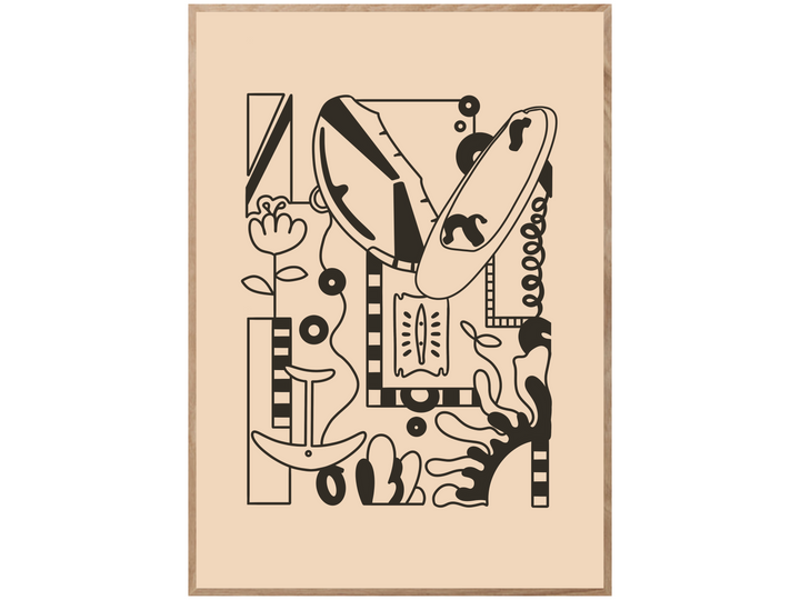 WING LINE ART POSTER