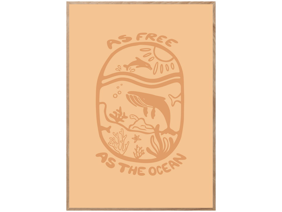 FREE AS THE OCEAN POSTER