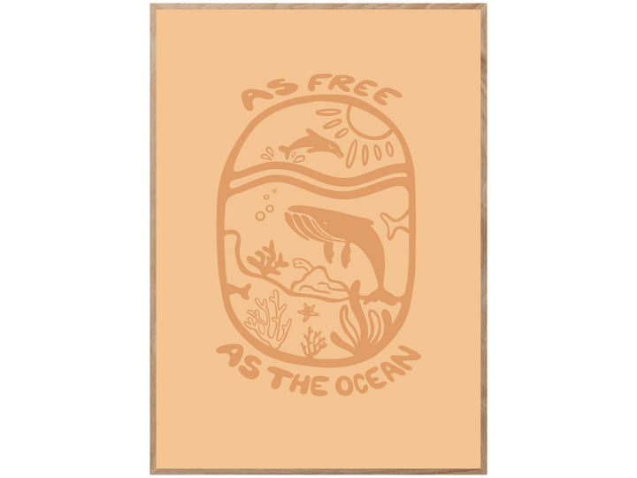 FREE AS THE OCEAN POSTER