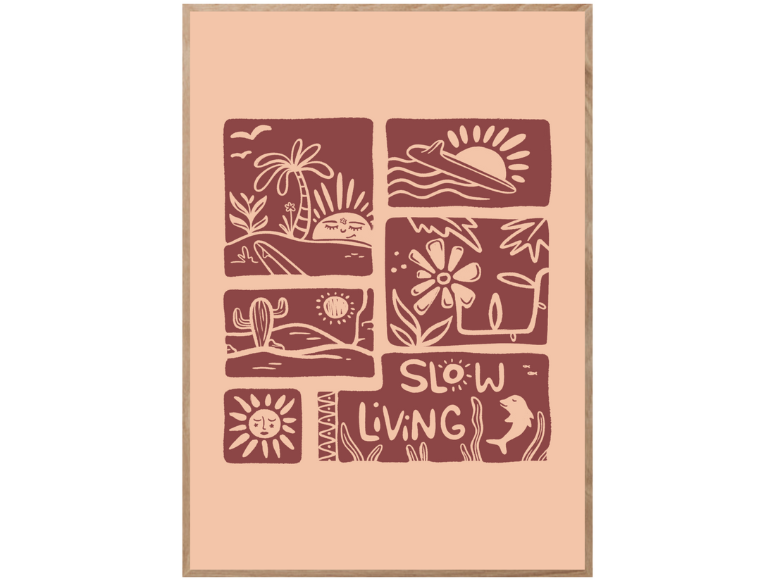 SLOW LIVING POSTER