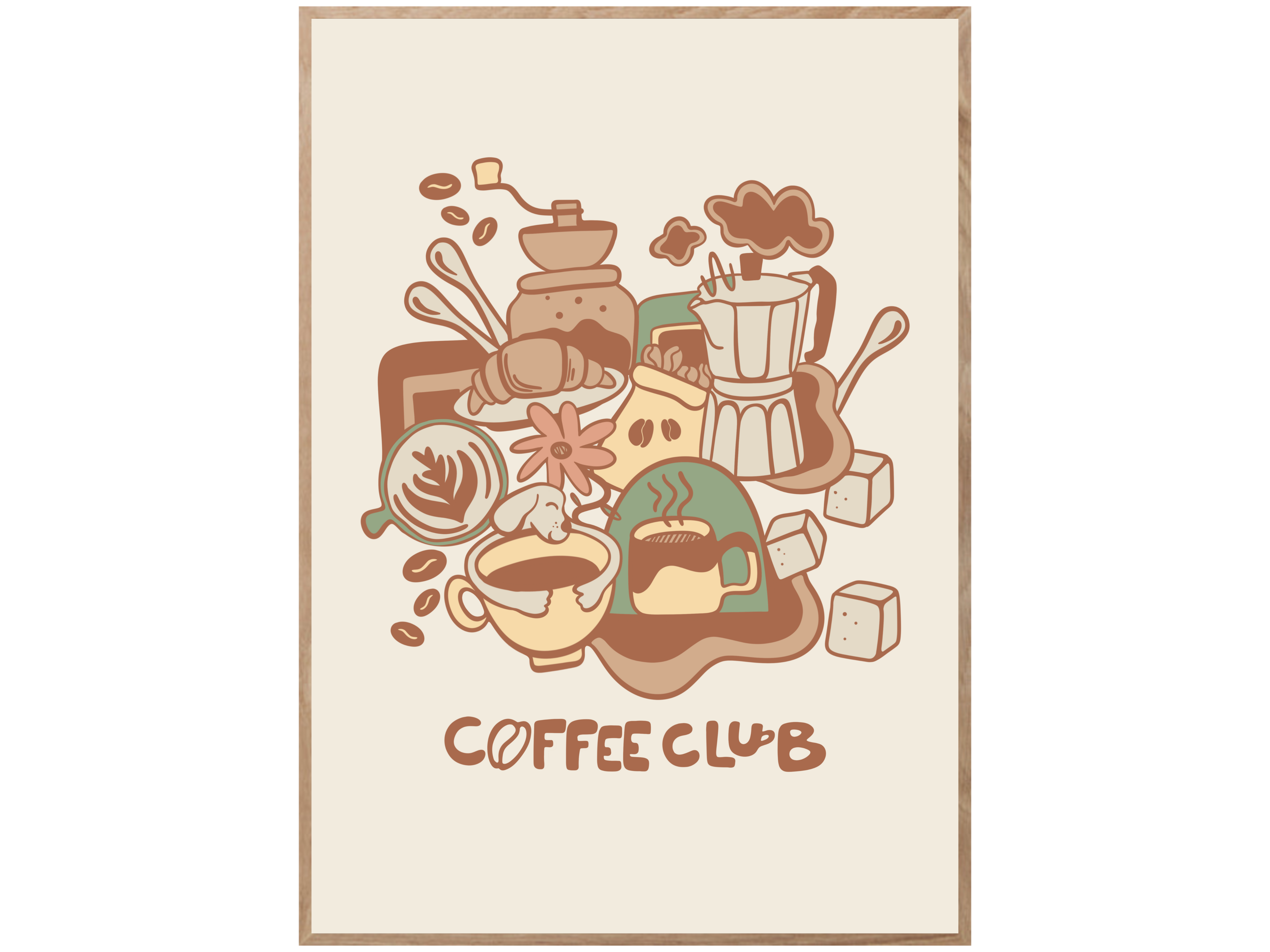 COFFEE LINEART POSTER