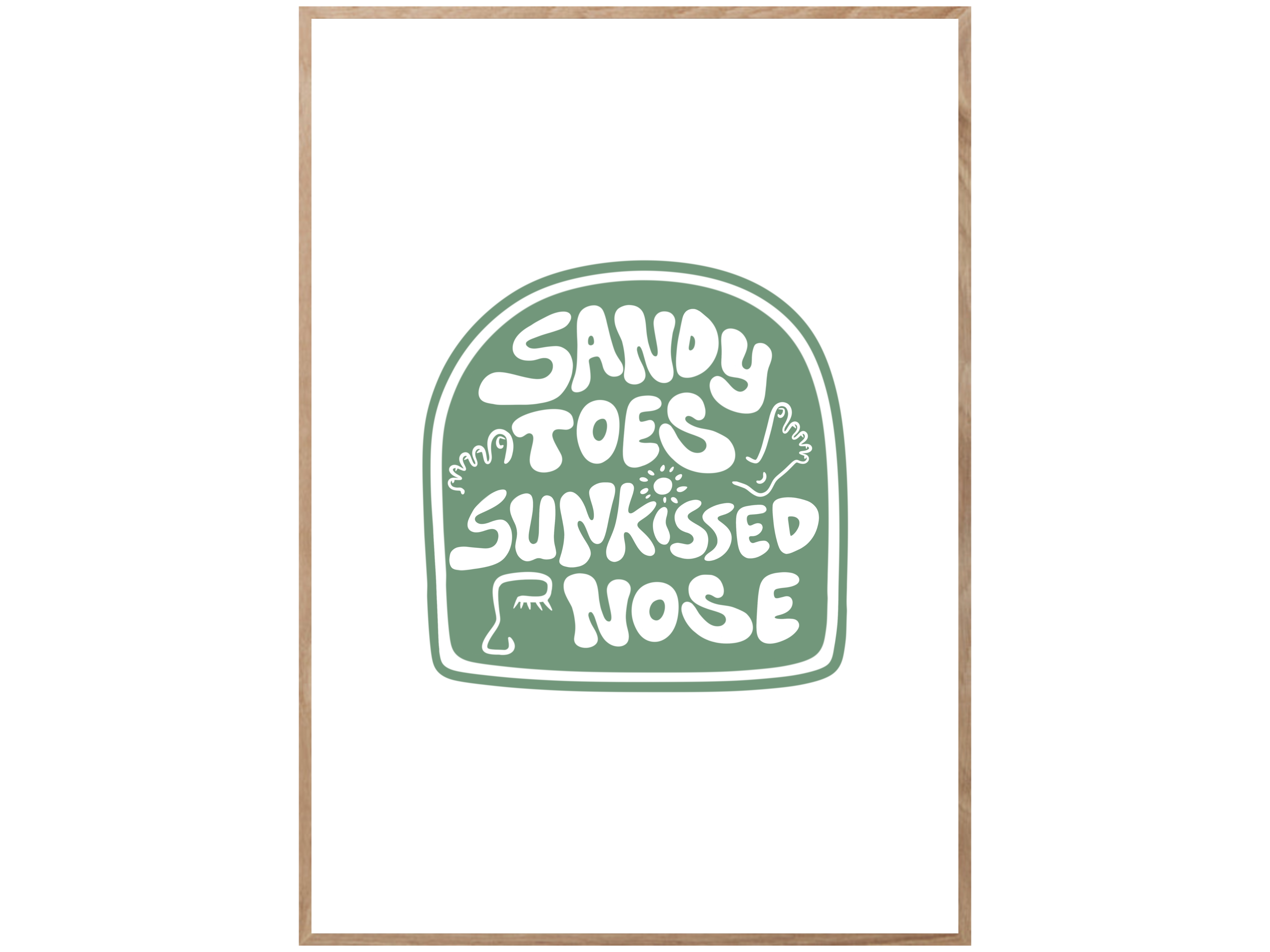 SANDY TOES POSTER