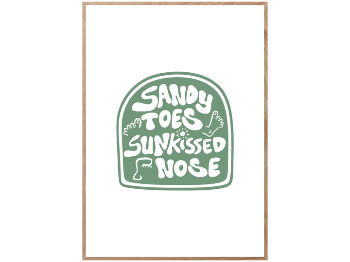 SANDY TOES POSTER