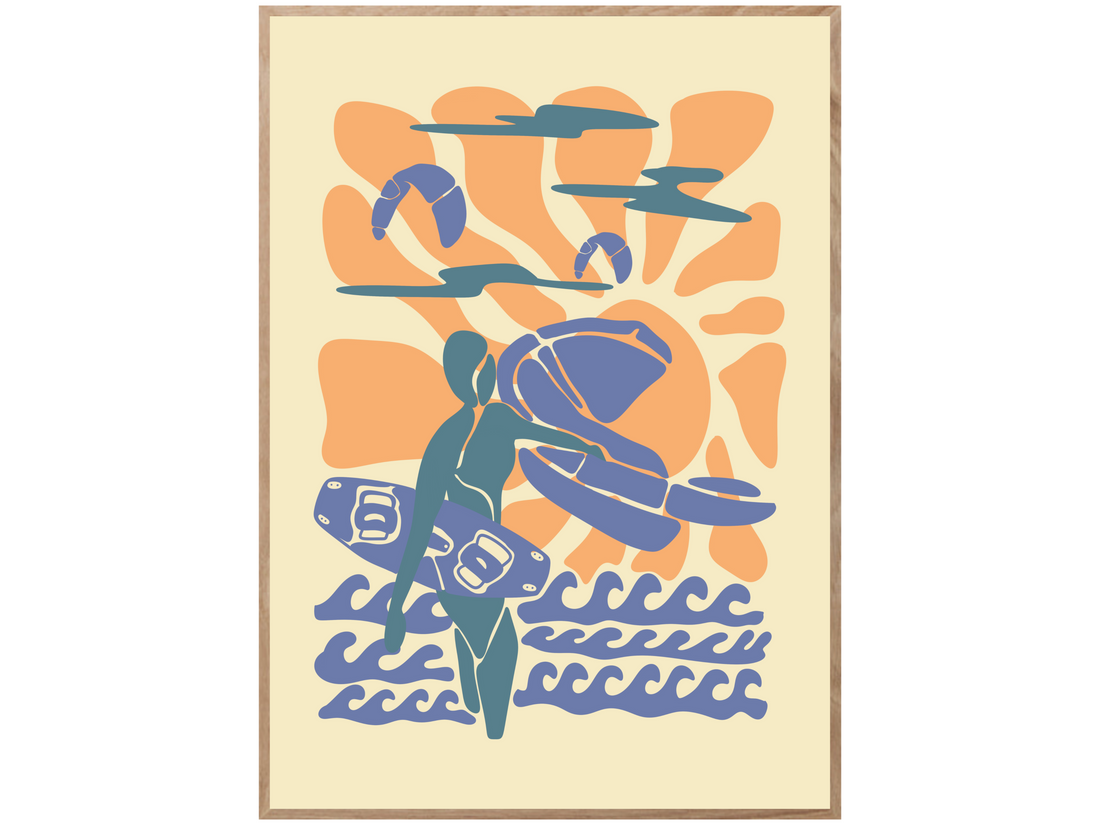 CLOUDY SUNSET POSTER