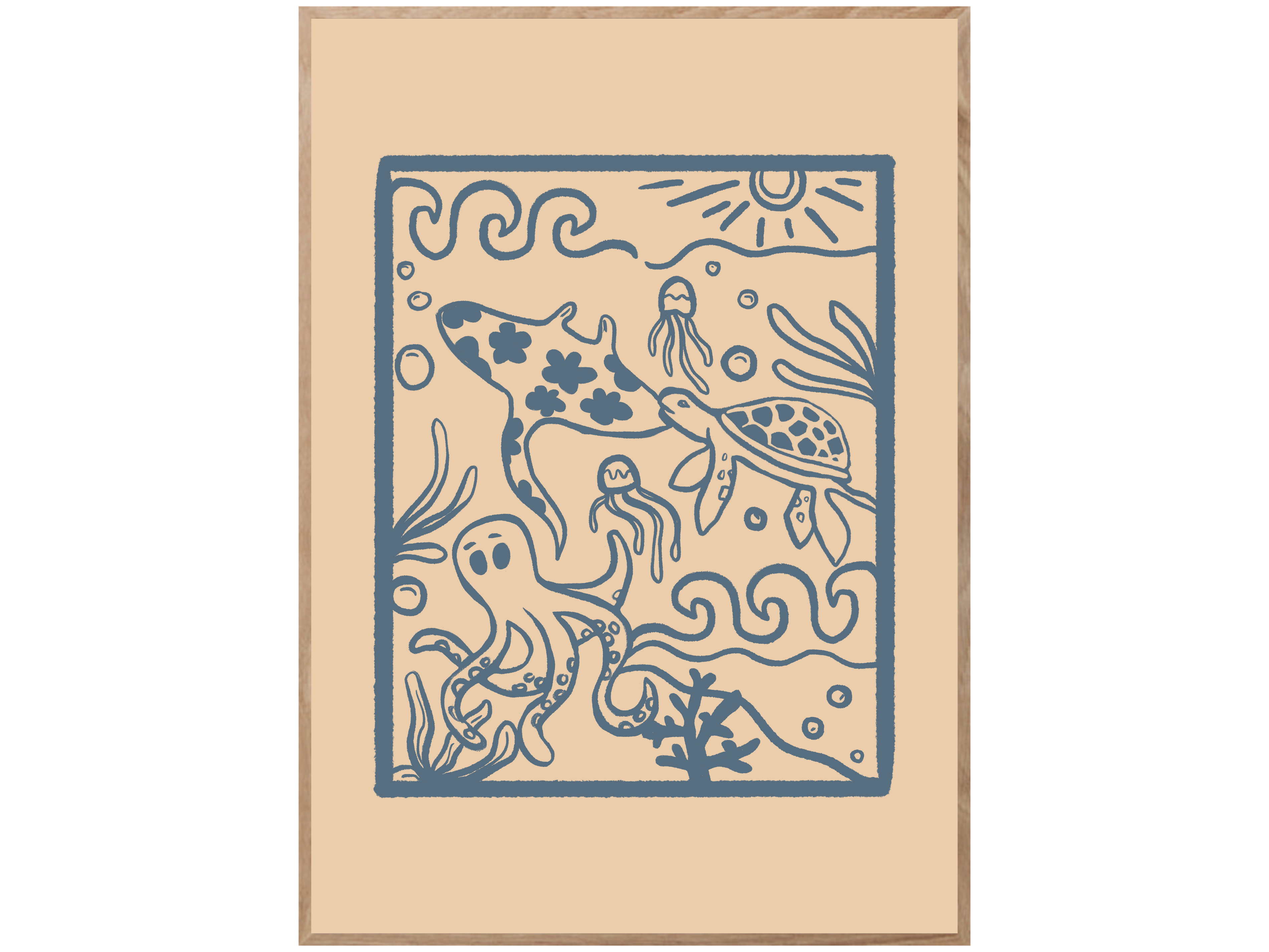 OCEAN CREATURES POSTER