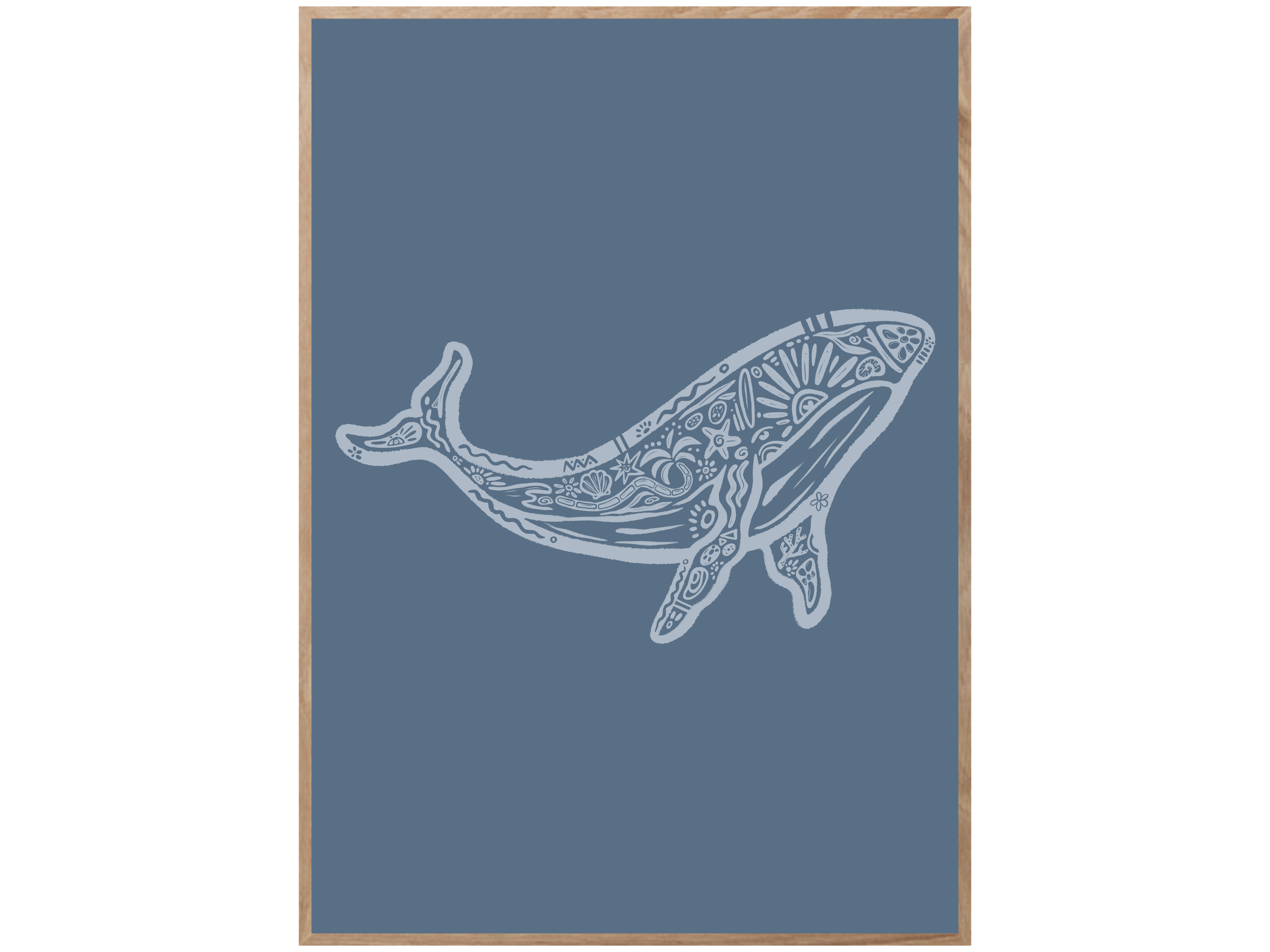 WHALE BOHO POSTER