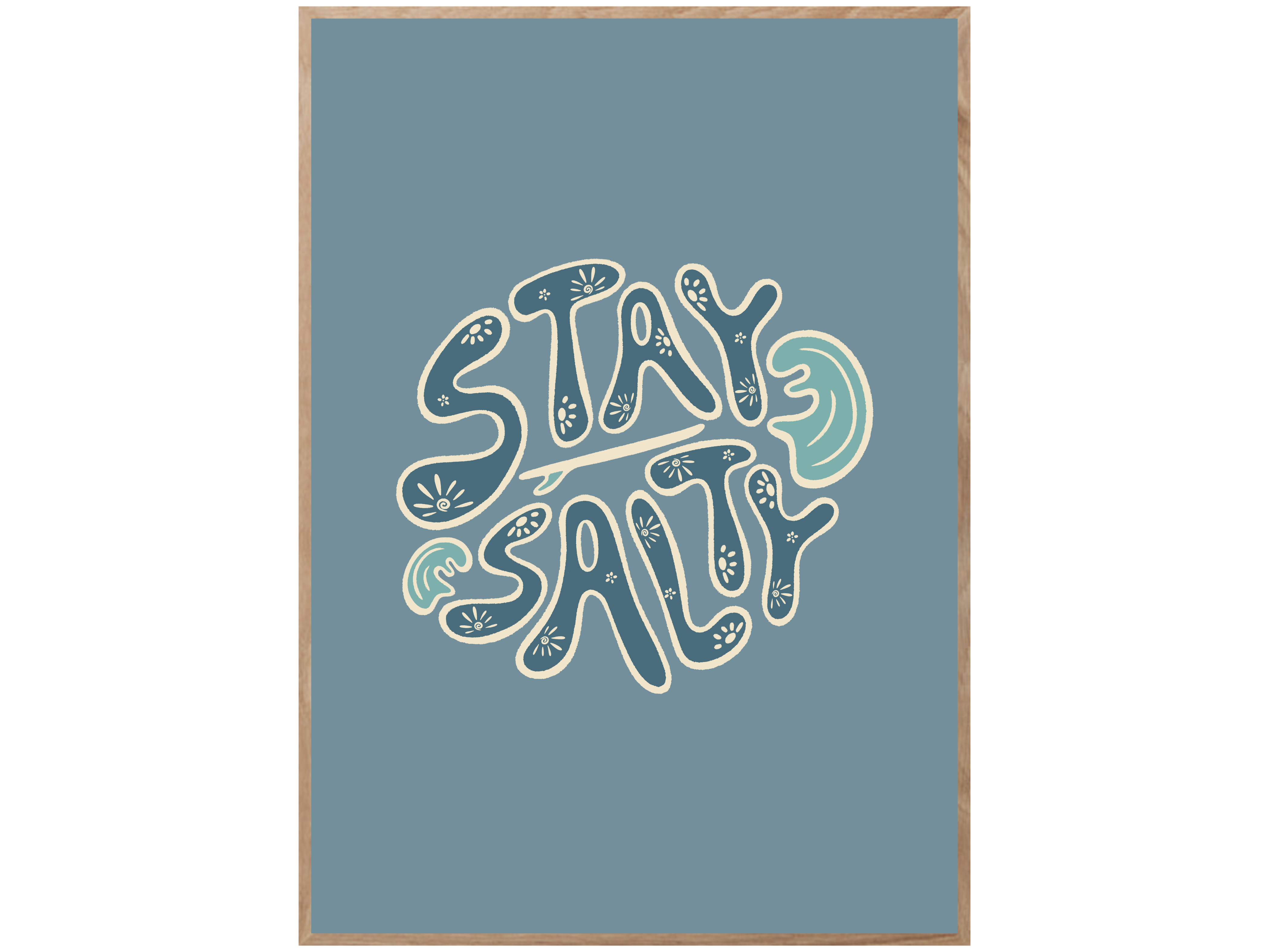 STAY SALTY CIRCLE POSTER