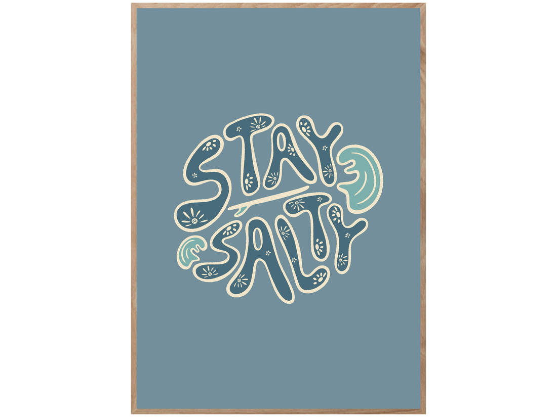 STAY SALTY CIRCLE POSTER