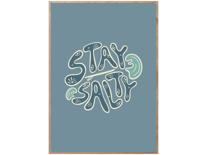 STAY SALTY CIRCLE POSTER