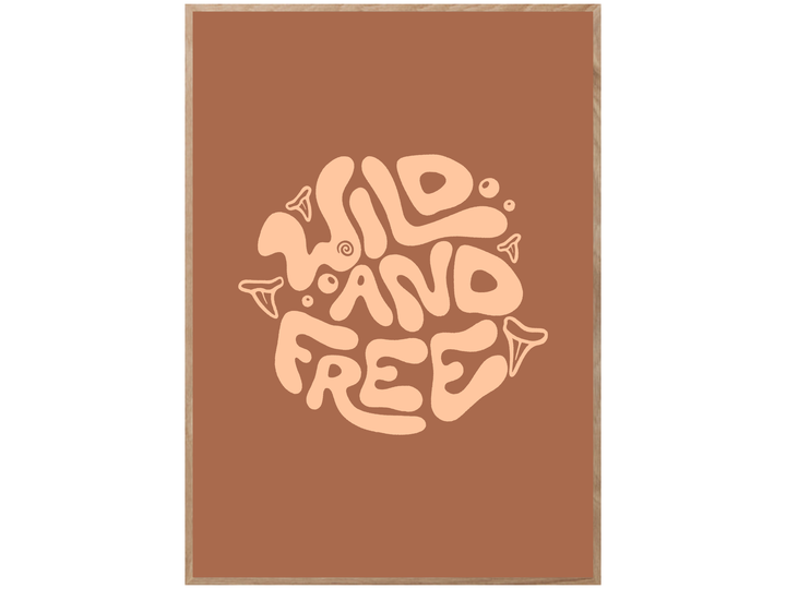 WILD AND FREE CIRCLE POSTER