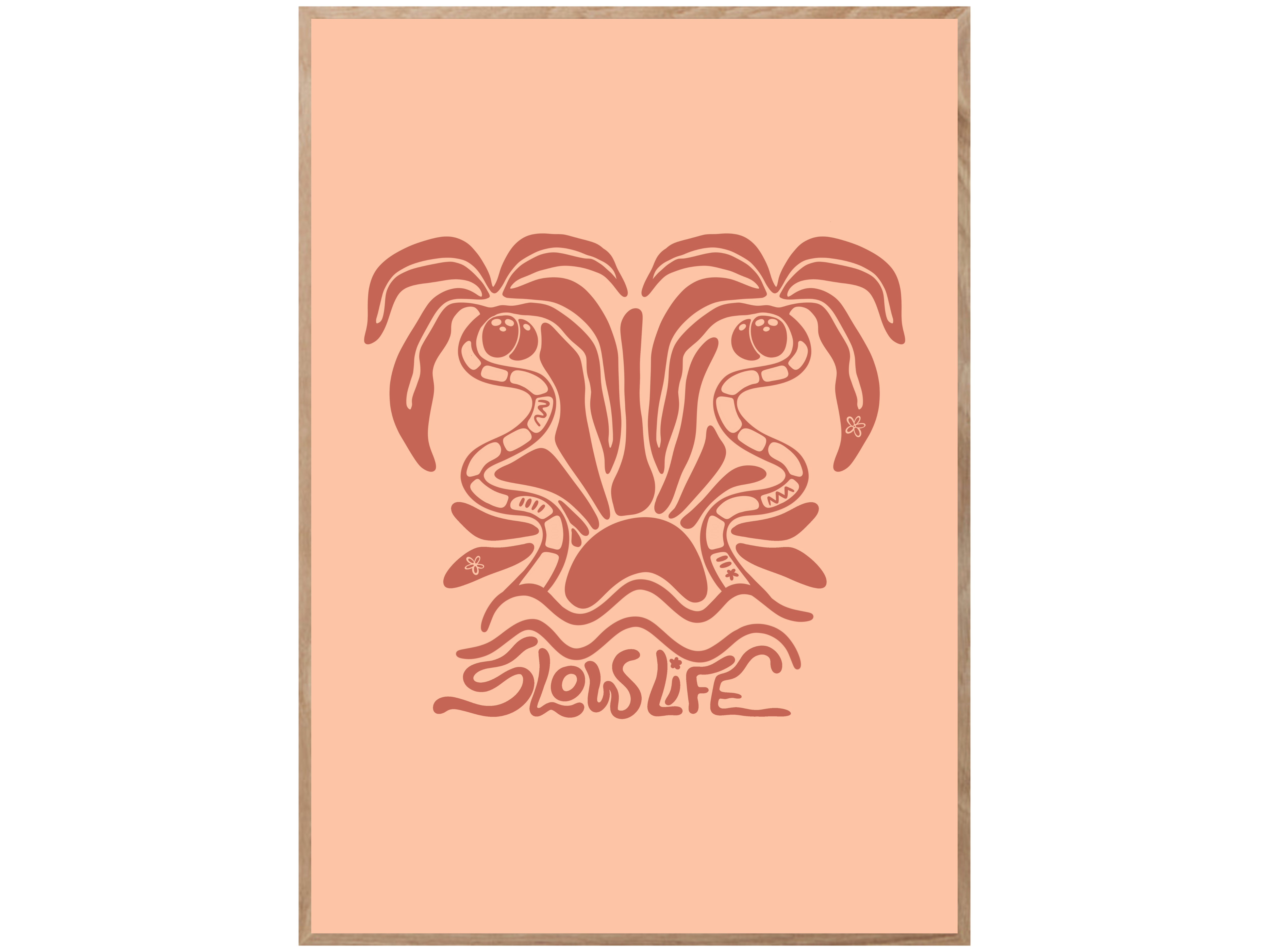 SLOW LIFE PALMS POSTER