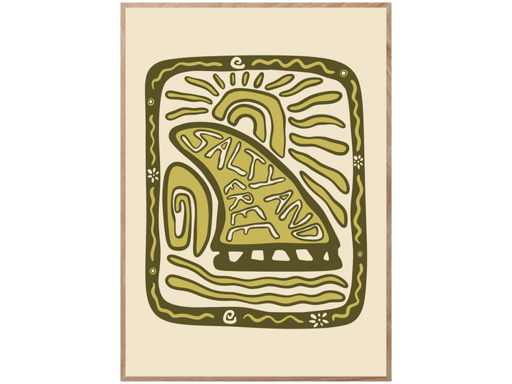 SALTY AND FREE POSTER