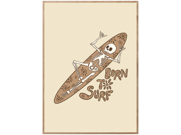 BORN TO SURF POSTER