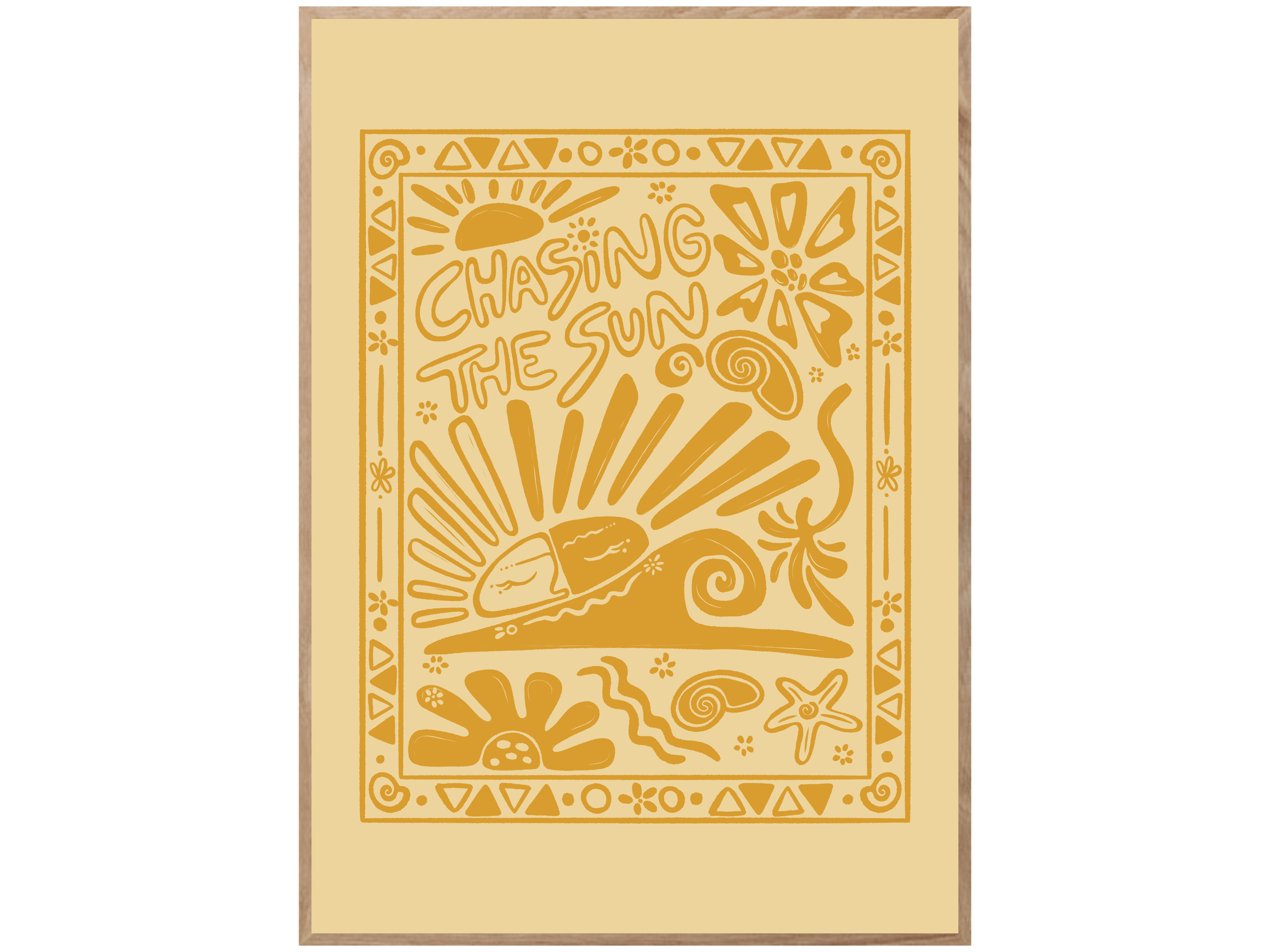 CHASING THE SUN GOLD POSTER