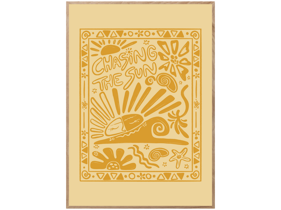 CHASING THE SUN GOLD POSTER