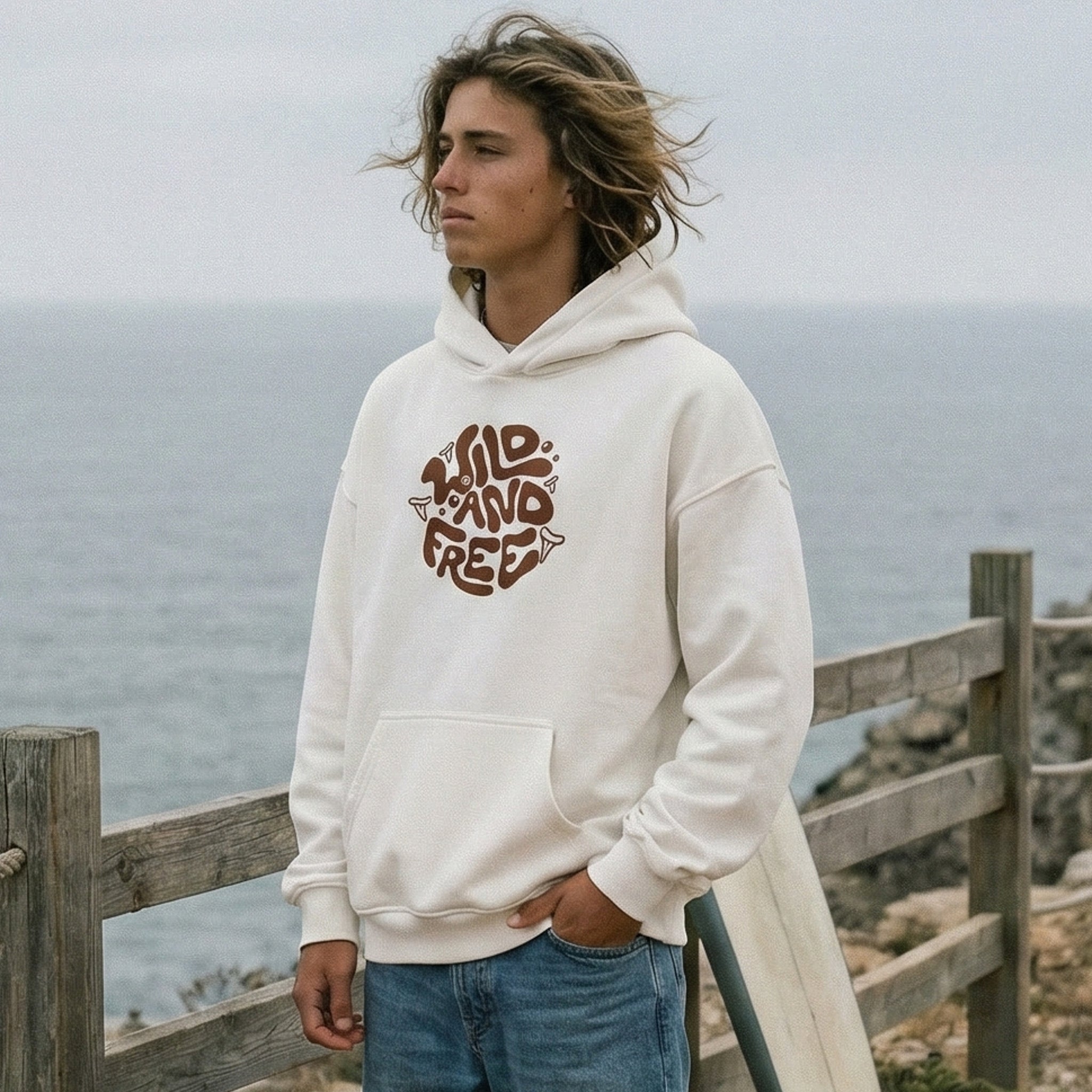 WILD AND FREE HOODIE OVERSIZED